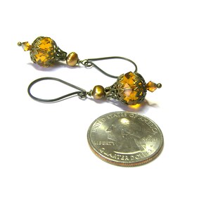 Topaz Golden Pearl Earrings image 8