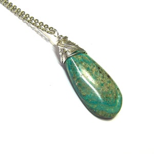 Peruvian Blue Opal Pendant
