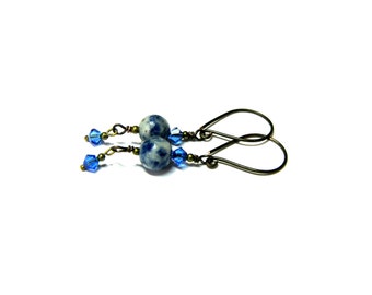 Sapphire Blue Sodalite Earrings