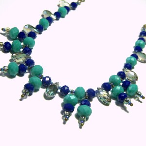 Blue Beaded Necklace image 9