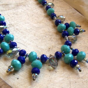 Blue Beaded Necklace image 5