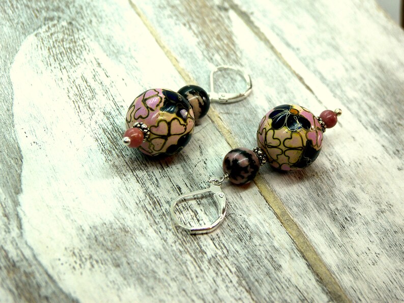 Vintage Cloisonné Earrings image 9