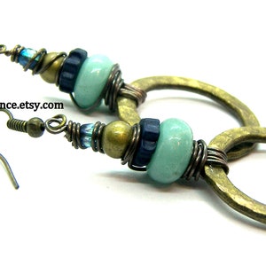 Large Primitive hoop earrings