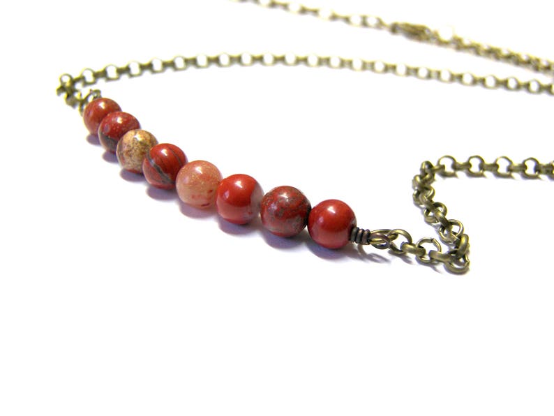 Red Jasper Choker Necklace On Sale