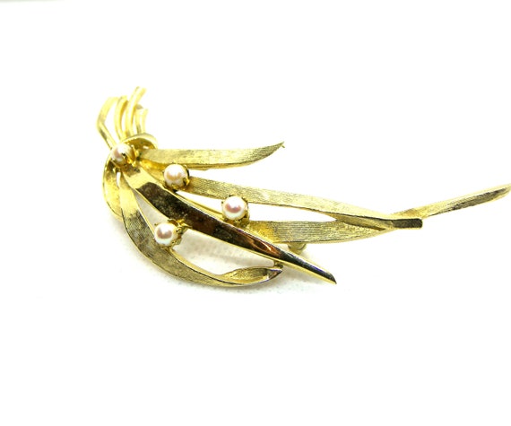 Brooks Vintage Wheat Brooch  - image 2