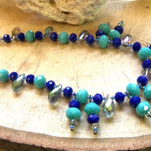 Blue Beaded Necklace image 6