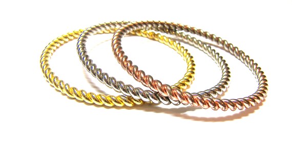 Tri color costume bracelet bangles  - image 5