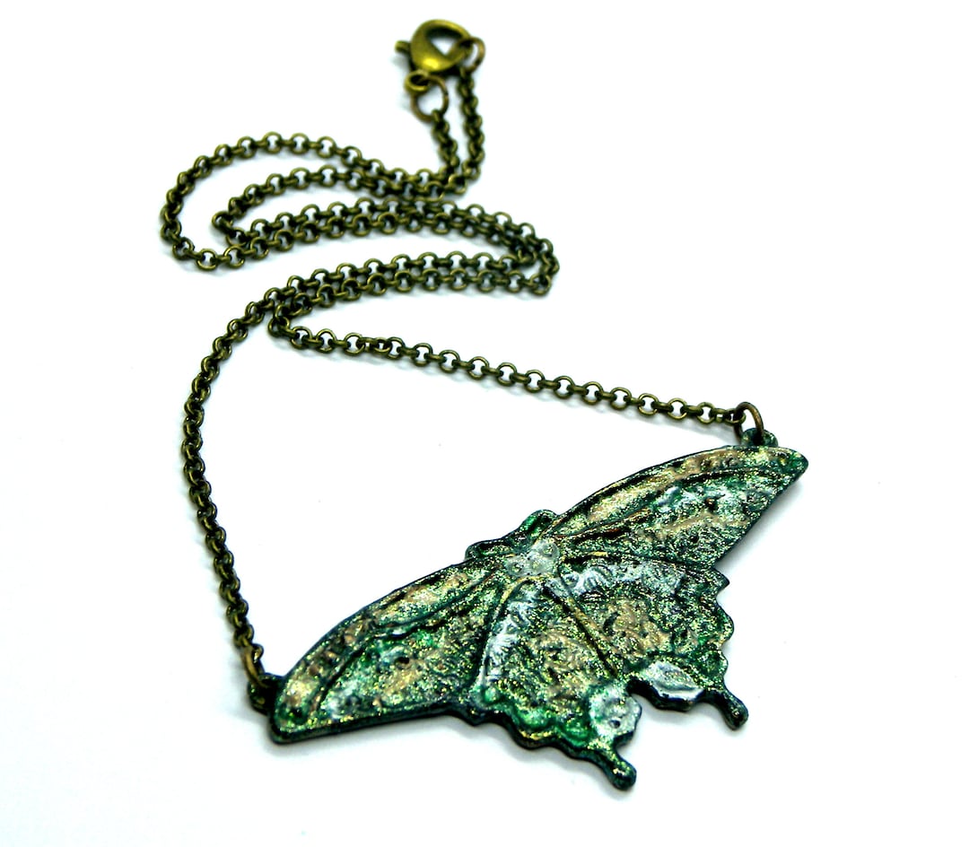 Tiny Flutter in Monarch Necklace