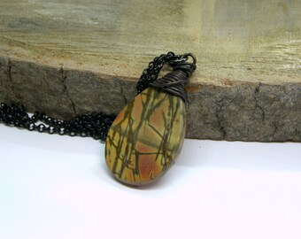 Picasso Wired Jasper Pendant