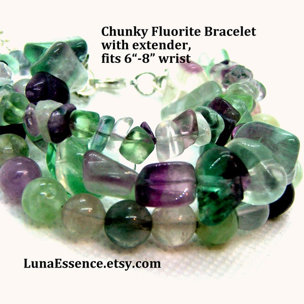 Fluorite Chunky Bracelet