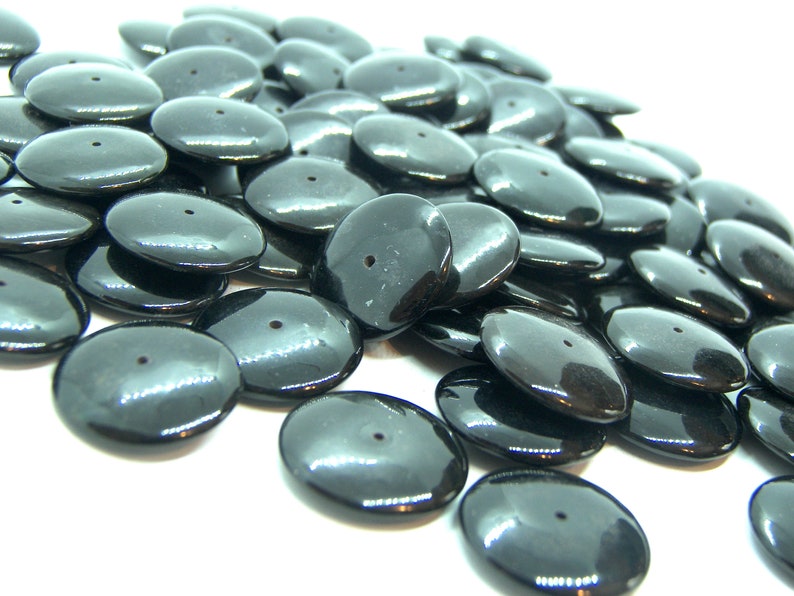 Black Onyx Saucer beads image 3