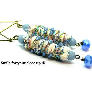 Fiber Textile Art Earrings image 3