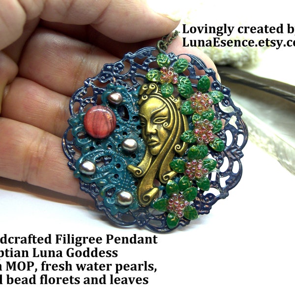 Luna Goddess MOP Pendant