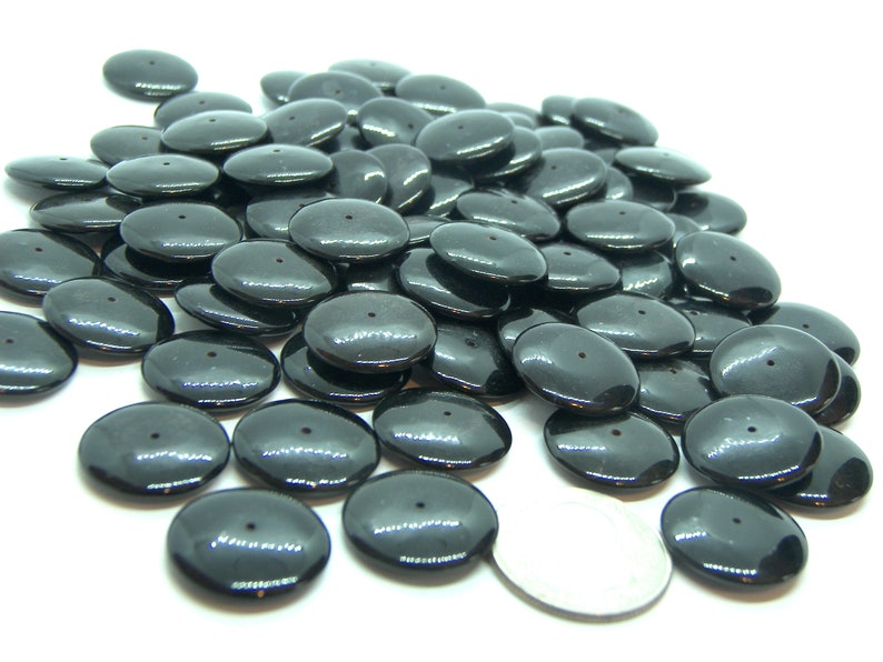 Black Onyx Saucer beads image 6