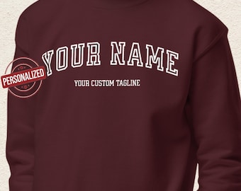 Personalized Name Kids & Youth Sweatshirt, Custom Name Sweatshirt for Boys and Girls, Personal Gift for Children, Cozy Pullover Sweatshirt