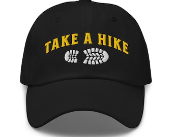 Hiking Dad Hat: Take a Hike, Adjustable Cap for Outdoor Adventures, Gift for Hikers & Nature Lovers