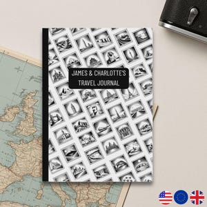 Personalized Travel Journal - Custom Travelers Notebook & Customized Travel Diary for Adventure Memories and Gift Ideas