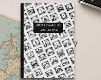 Personalized Travel Journal - Custom Travelers Notebook & Customized Travel Diary for Adventure Memories and Gift Ideas