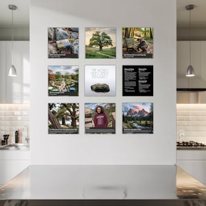 Personalized Geocaching Memory Wall Photo Tiles Custom Wall Decor for Geocachers Unique Gift Idea