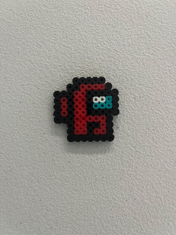 Among Us Keychain Bead Art