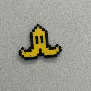 Mario Banana Keychain Bead Art