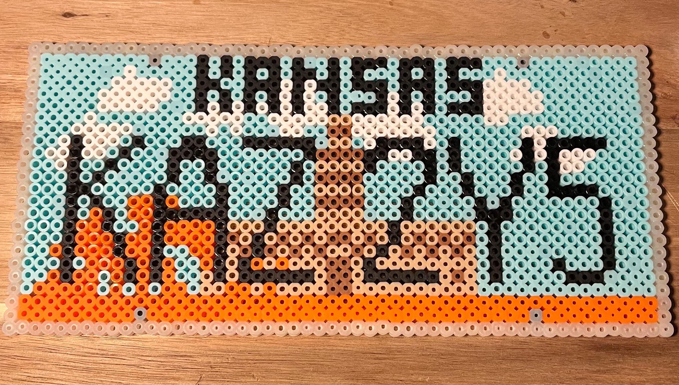 Supernatural License Plate Bead Art - Etsy