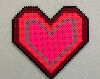 Arte con cuentas de corazón