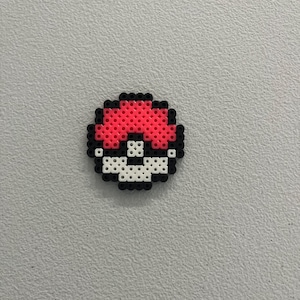 Pokeball Keychain Bead Art