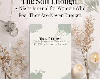 Self-Worth Night Journal for Women | Healing Reflection (Printable PDF A4/US Letter)