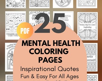 Anti-Anxiety Coloring Pages for Stress Relief Mindfulness Printables for Teens & Adults