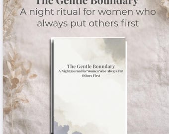 Night Journal for Women | Boundary Setting, Guilt Release (Printable PDF A4/US Letter)