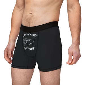 Jerk It Boxers for Men, Humorous Men&#39;s Underwear, Fishing-Themed Boxers, Great Gift for Him, Fishing Humor