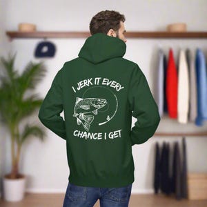 Jerk It Hoodie: Unisex Fisherman Apparel, Funny Angler Gift