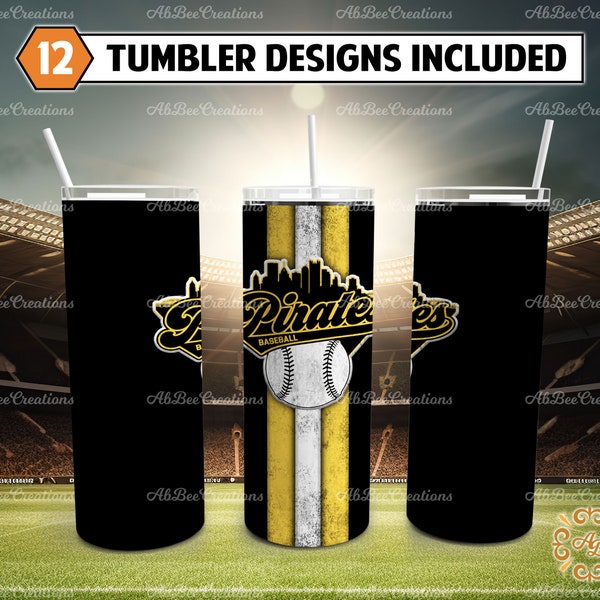 Vaso flaco del equipo de béisbol 20 oz PNG - Diseño de sublimación de vaso de béisbol PNG recto y cónico