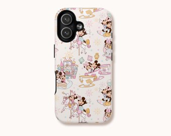 Funda para móvil con diseño de atracción del parque mágico / Doble capa, resistente a los impactos / iPhone, Samsung y Pixel