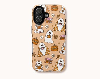 Boo-kish Autumn Phone Case | Cozy Ghost Reader | Fall Book Lover Gift