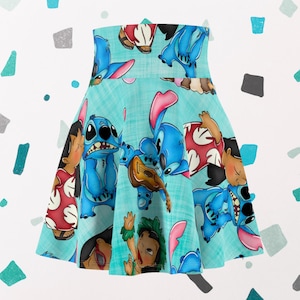 Lilo & Stitch Running Skirt: Women&#39;s Disney-Themed Skater Skirt
