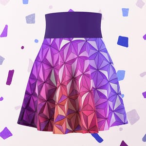 Sunset Epcot Inspired Running Skirt | Magical Themed Running Skirt | Women&#39;s Skater Skirt