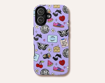 Harry Inspired Phone Case | Lavender Pop Star Icons | iPhone Samsung Pixel