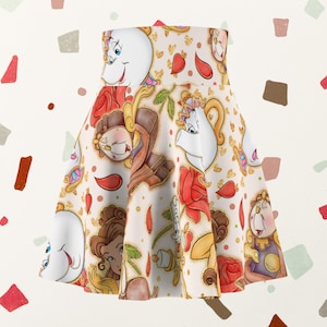 Belle, Mrs. Potts & Cogsworth Running Skirt: Beauty and the Beast Inspired