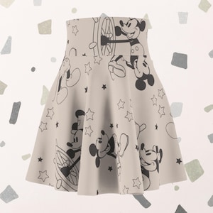 Vintage Mickey Running Skirt | Magical Running Skirt | Women&#39;s Skater Skirt