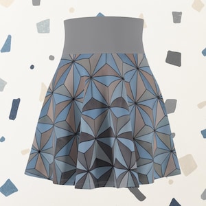 Epcot Spaceship Earth Inspired Running Skirt | Magical Themed Running Skirts | Women&#39;s Skater Skirts