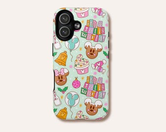 Mint Jolly Mouse Treats Phone Case | Christmas Park Snacks | iPhone Samsung Pixel