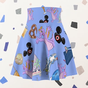 Purple Epcot Inspired Running Skirt | Magical Themed Running Skirt | Women&#39;s Skater Skirt