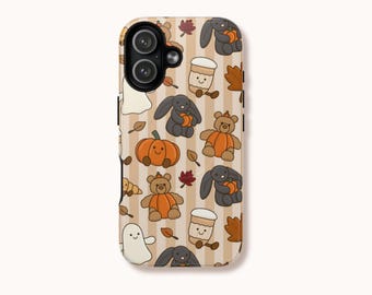 Autumn Stuffy Friends Phone Case | Cozy Fall Stuffy Design | iPhone Samsung Pixel