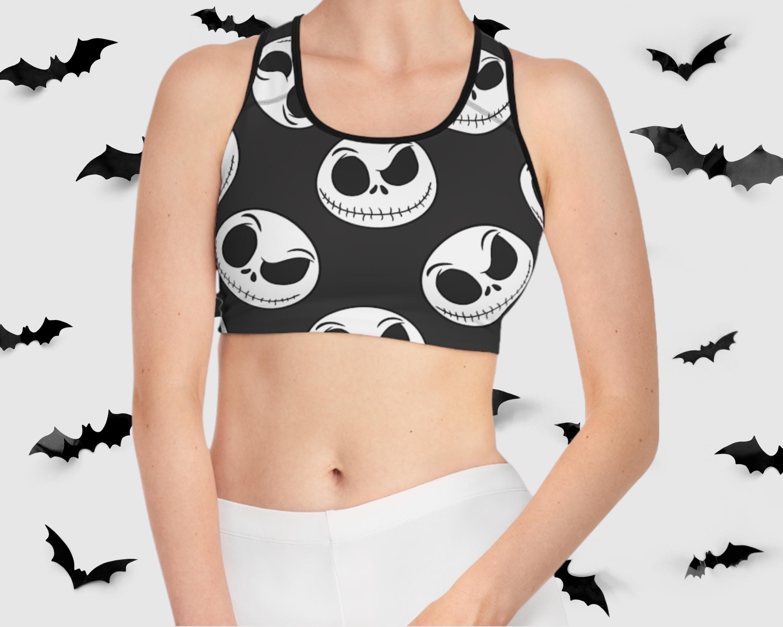 Discover Jack Skellington Face Sports Bra