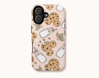 Milk & Mouse Cookies Phone Case | Holiday Park Snack Design | iPhone Samsung Pixel