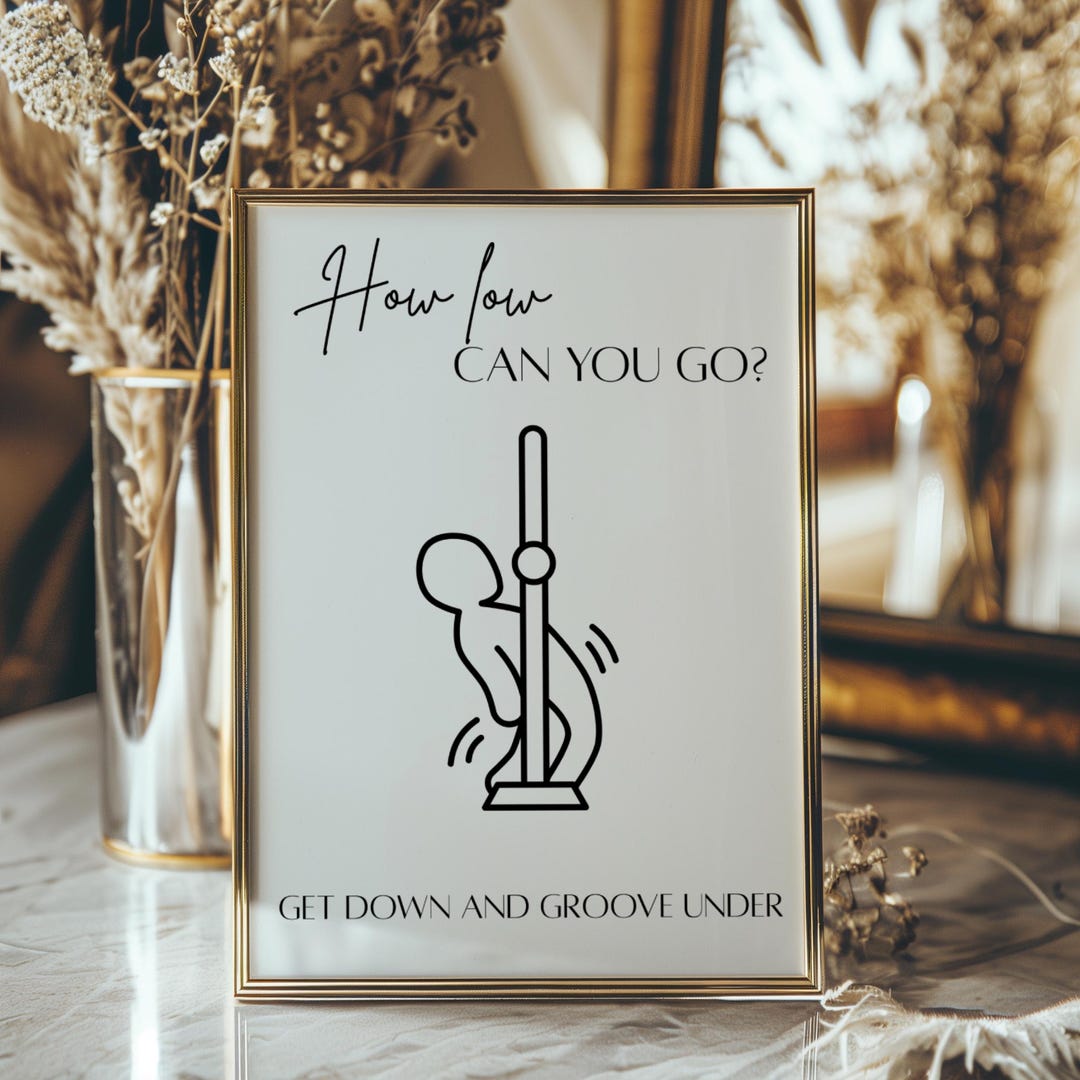 Printable Limbo Game Sign | Printable Party Game Template | Funny ...