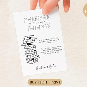 Wedding Jenga Guest Book Sign | Alternative Guest Book | Personal Wedding Keepsake | Wedding Jenga | Wedding Activity | Wedding Table Game