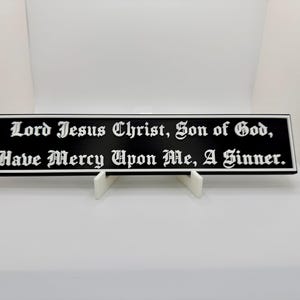 Ortodox magnet för Jesusbön | ”Herre Jesus Kristus, Guds Son, förbarma dig över mig, en syndare” | Kristen bönedekor